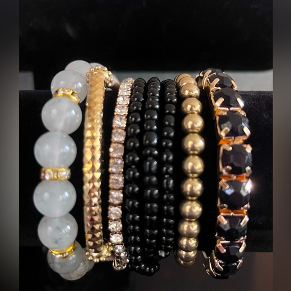 ❤️Bracelet set Black and gold